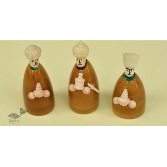 Etikoppaka ⛄ Toy - 31A { set of 3 }